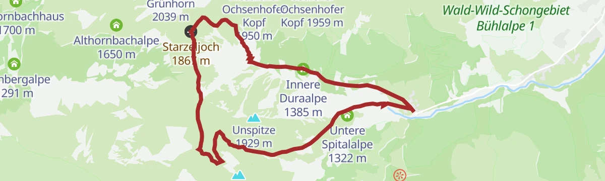 Route map: Rundtour vom Duratal ins Derratal